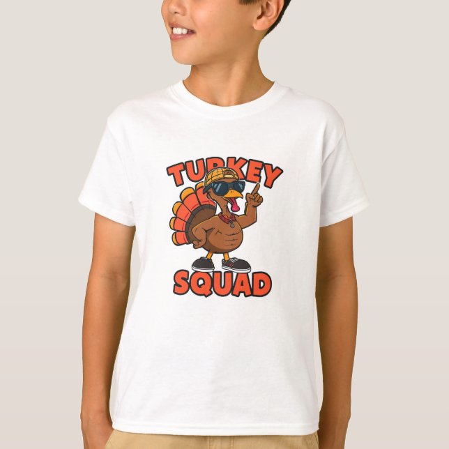 T-shirt Turkey Squad – Thanksgiving Edition (Devant)
