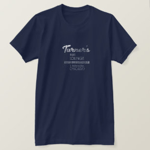 T-shirt Turner's Blue Lounge