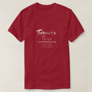 T-shirt Turner's Blue Lounge
