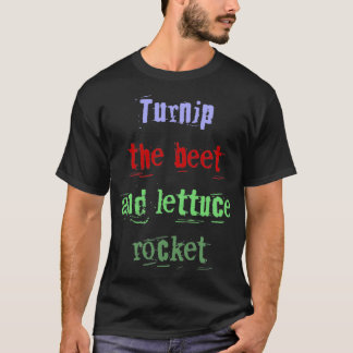 T-shirt Turnip de la betterave et de la laitue roquette