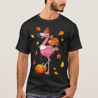 T-shirt Turquie À cheval Flamant rose Thanksgiving Day