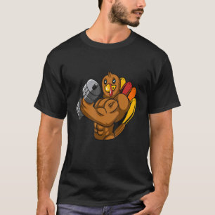 T-shirt Turquie Bodybuilding Thanksgiving Day Gym Workout 