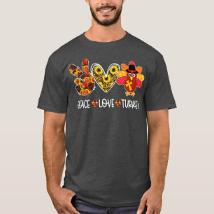 T-shirt Turquie Bon thanksgiving de coeur léopard Funny 1