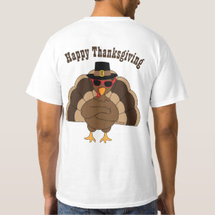 T-shirt Turquie cool avec lunettes de soleil Bon thanksgiv