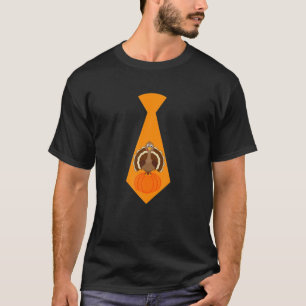 T-shirt Turquie Cravate Citrouille Thanksgiving Gift Men B