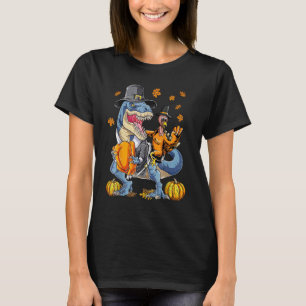 T-shirt Turquie équitation Dinosaur rex Thanksgiving Pilgr