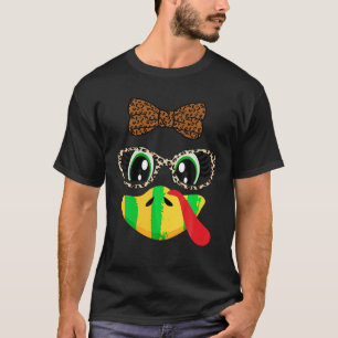 T-shirt Turquie Face aux cils Léopard lunettes Drôle Merci