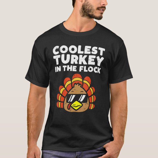 T-shirt Turquie la plus froide volée mignonne Thanksgiving (Devant)