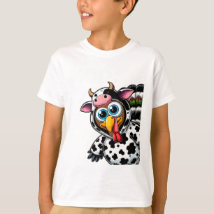 T-shirt Turquie Moo Costume de vache drôle Thanksgiving Ha