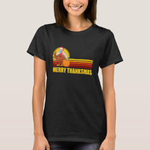 T-shirt Turquie Père Noël Joyeux Thanksmas Noël Thanksgivi