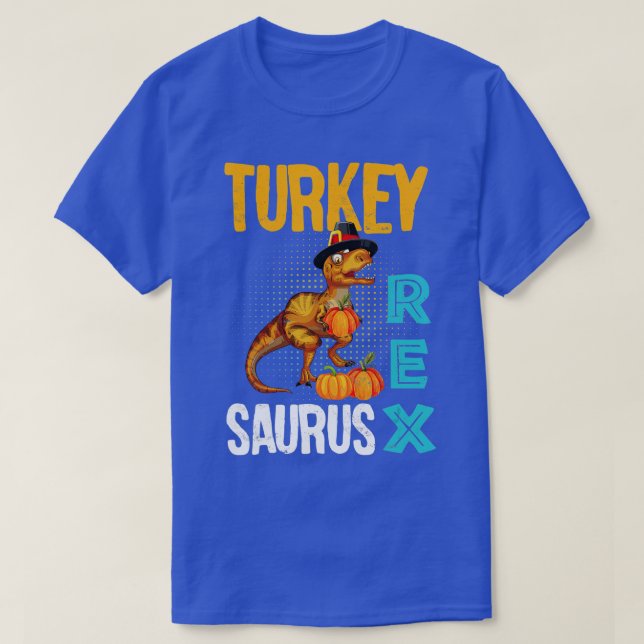 T-shirt Turquie Saurus Rex Dinosaur Citrouille Funny Thank (Design devant)