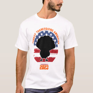 T-shirt turquie thanksgiving américain 2023 | fun thanksgi
