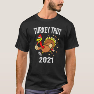T-shirt Turquie Tro 2021 Thanksgiving Turquie Trot Kids Ad