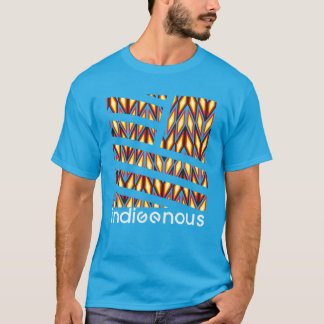 T-shirt Turquoise indigène de diamant