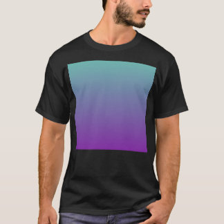 T-shirt Turquoise - Violet