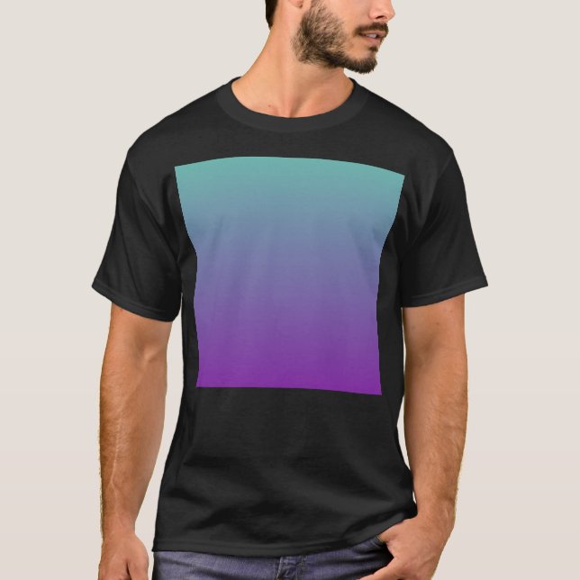 T-shirt Turquoise - Violet (Devant)