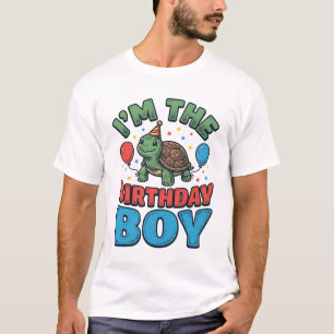 T-shirt Turtle Garçon d'anniversaire Création de chemise d