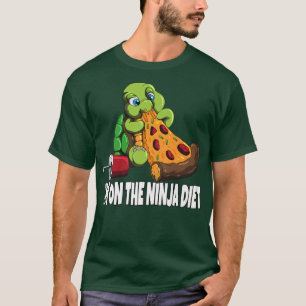 T-shirt Turtle On A Diet Eats Pizza On The Ninja Diet 3