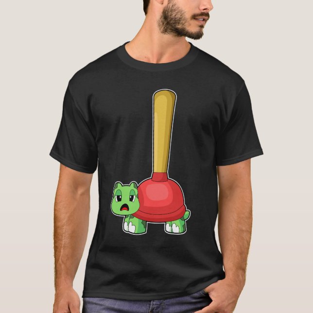 T-shirt Turtle Plunger (Devant)