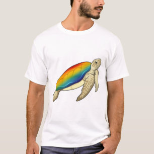 T-shirt Turtle Rainbow