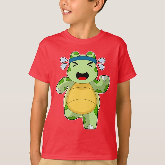 T-shirt Turtle Runner Sports en course (Devant)