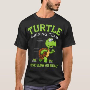 T-shirt Turtle Running Team drôle en disant sarcastique