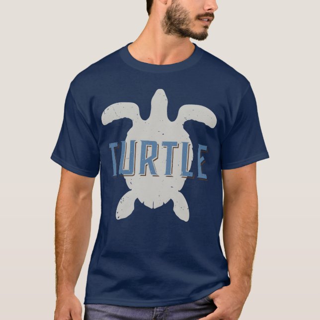 T-shirt Turtle Vintage Loveurtle vintage (Devant)