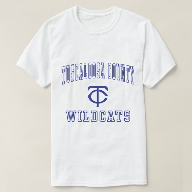 T-shirt Tuscaloosa County High School Wildcats (Design devant)