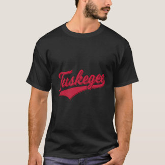 T-shirt Tuskegee Alabama Baseball Script de sport Wi cursi