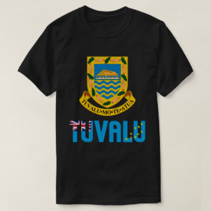 T-shirt Tuvalu Drapeau et blason Patriotique