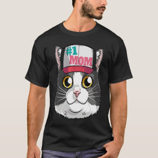 T-shirt Tuxedo Cat 1 Mom Kitten Mother's Day