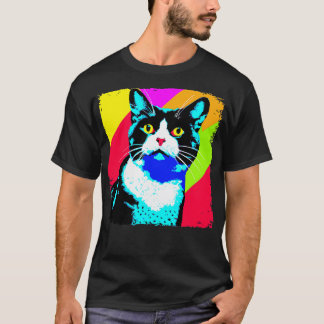 T-shirt Tuxedo Chat Art Amoureux des chats Cadeau 4
