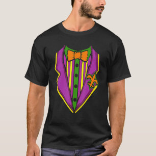 T-shirt Tuxedo Costume Mardi Gras Carnival Parade Masquera