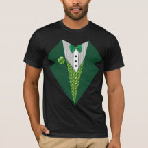 t-shirt tuxedo irlandais