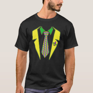 T-shirt Tuxedo Mardi Gras Carnival Party Drôle Hommes garç