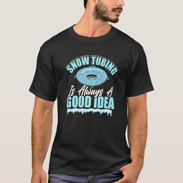 T-shirt Tuyauterie à neige en hiver (Devant)