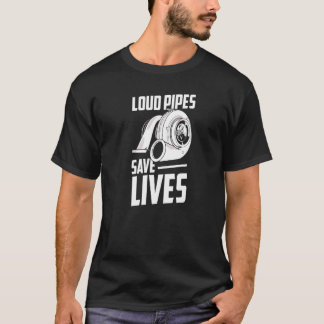T-shirt Tuyaux Louds Épuisements Sauver des vies Garage mé