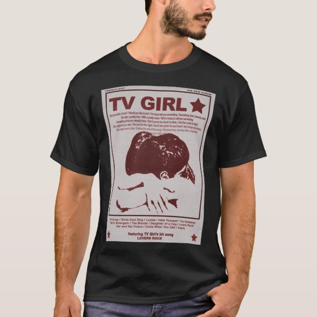 T-shirt Tv Girl French Exit Lovers Rock  (Devant)