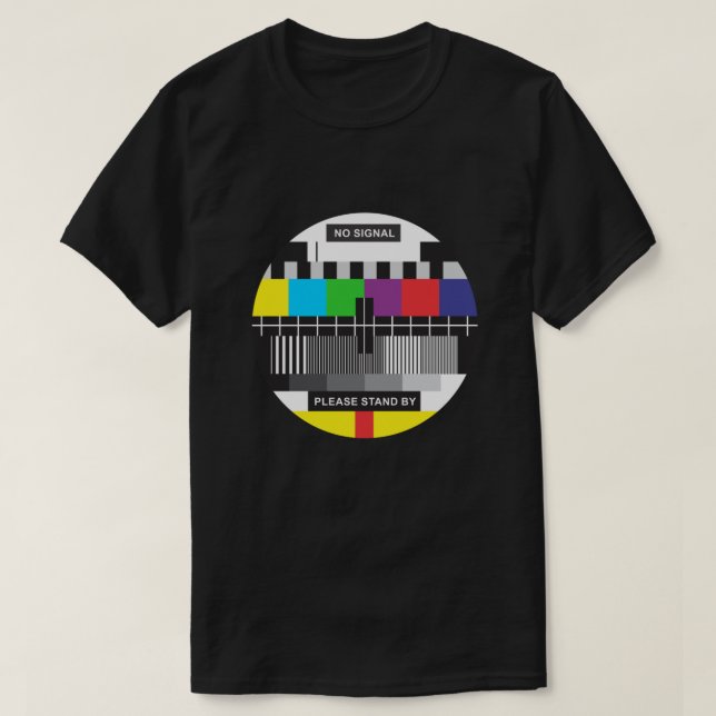 T-shirt TV No Signal (Design devant)