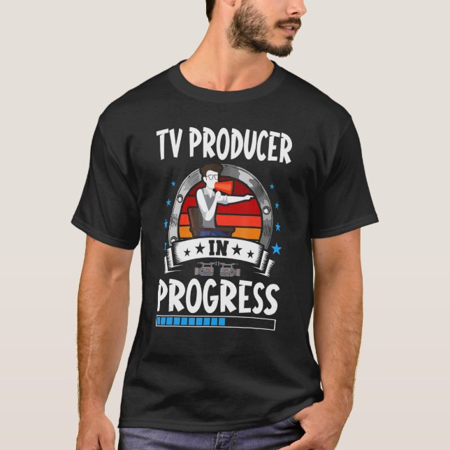 T-shirt Tv Producer In Progress Trainee Student (Devant)
