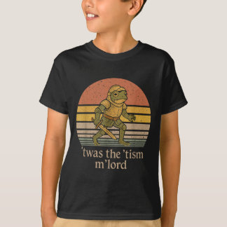 T-shirt Twas The Tism M Lord Frog Knight - Autism Awarenes