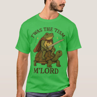 T-shirt TWASheism M Seigneur Drôle Vintage Grenouille ee A