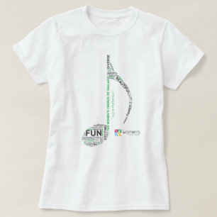 T-shirt TWCD - Word Note Green