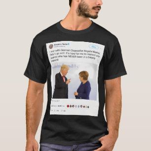 T-shirt Tweet de Donald Trump - Angela Merkel