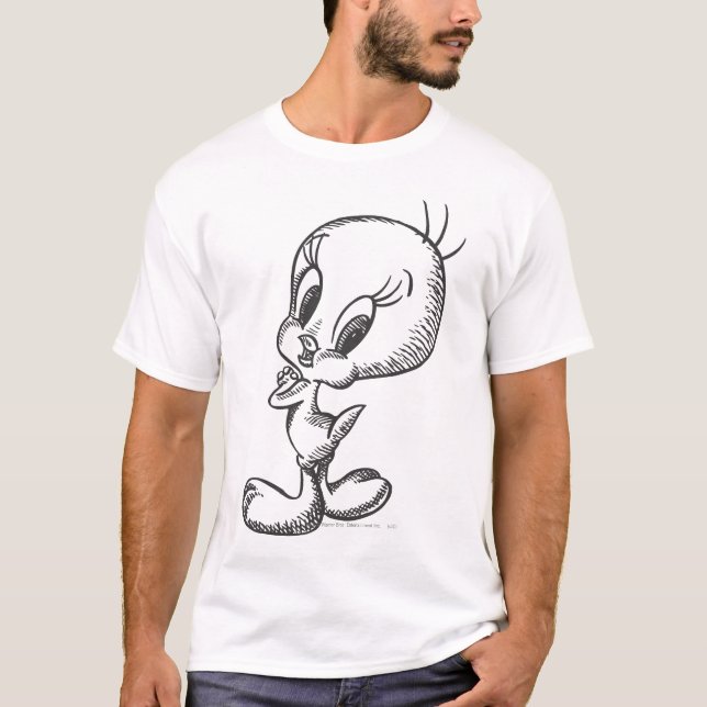 T-shirt TWEETY™ Joli noir/blanc (Devant)
