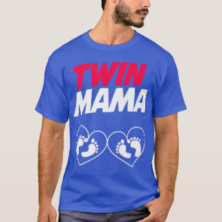 T-shirt Twin Mama Baby Designs For Pregnancy Cadeau