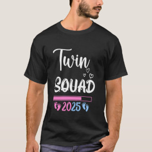 T-shirt TWIN SQUAD 2025 Twin Mom Baby MOM TO BE Pregnancy