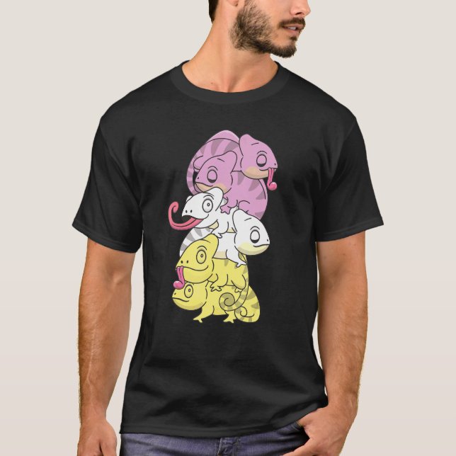 T-shirt Twink Flag Genre Pride Lgbtq Chameleon (Devant)