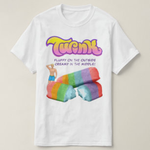 T-Shirt Twink Gâteau Arc-en-ciel Fierté Gay LGBTQ+
