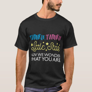 T-shirt Twinkle Little Star Baby shower Genre Révéler Lon